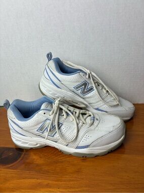 New Balance 409 Women’s 10 White Blue Athletic Shoes Sneakers WX409WL